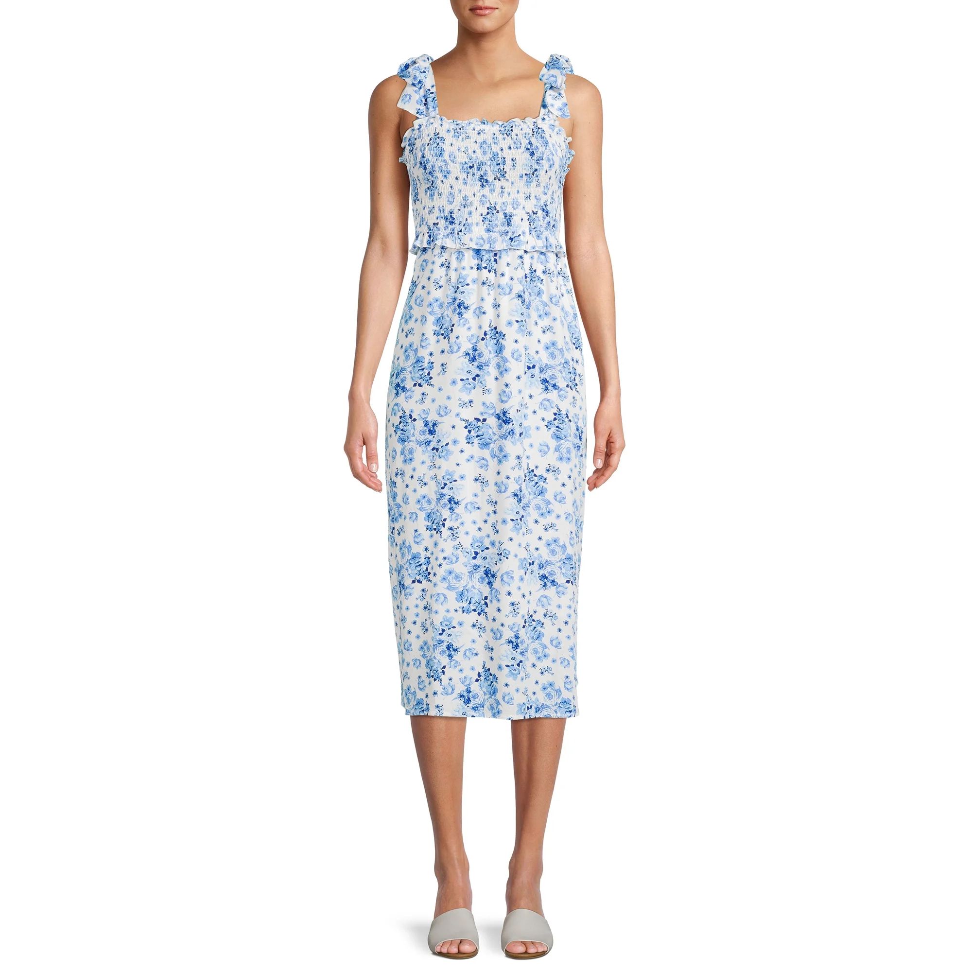 theGet Women's Tie-Shoulder Midi Dress | Walmart (US)