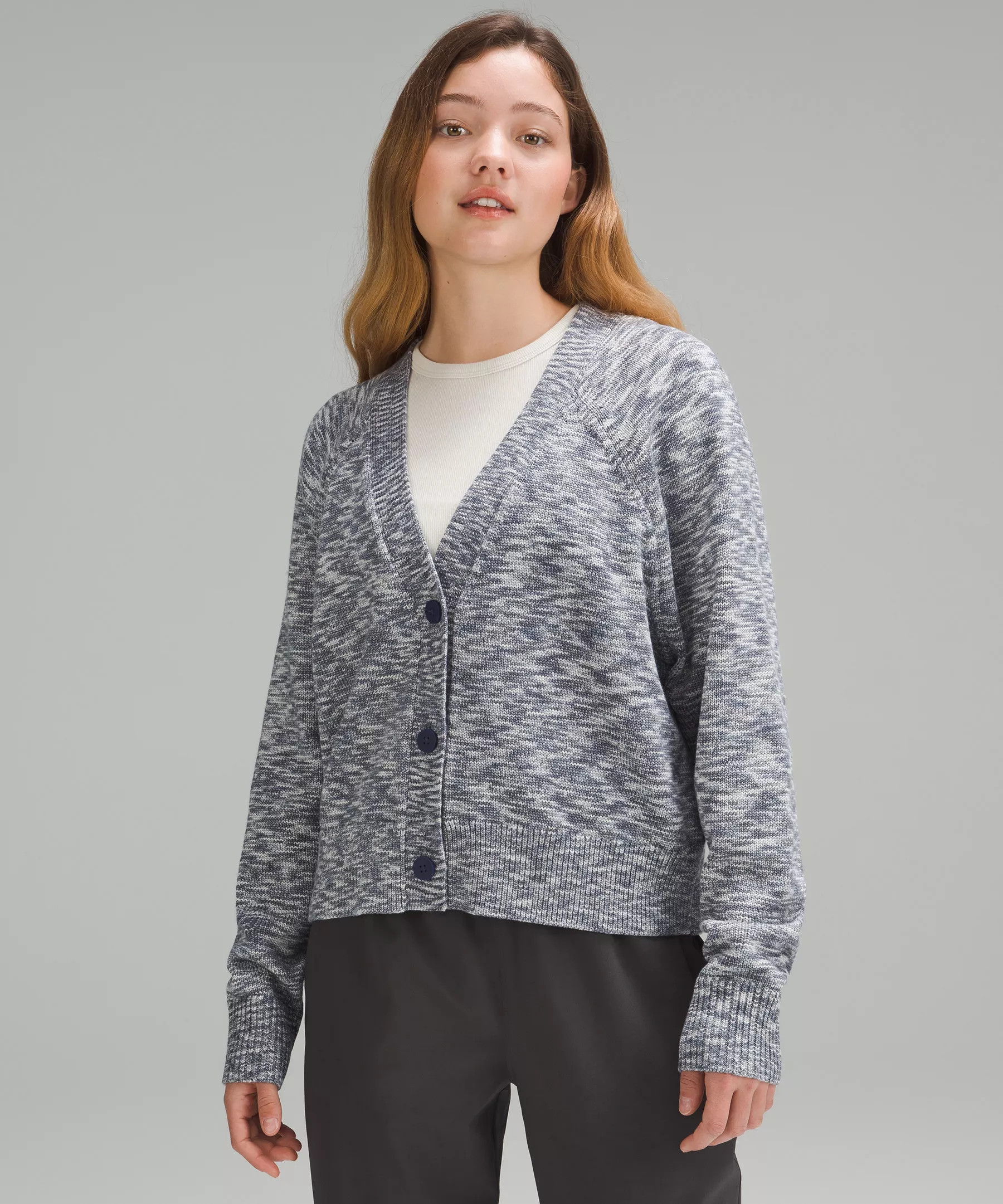 Boxy Cotton-Blend Cardigan | Lululemon (US)