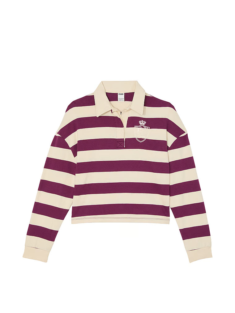 Rugby Cropped Long-Sleeve Polo | Victoria's Secret (US / CA )