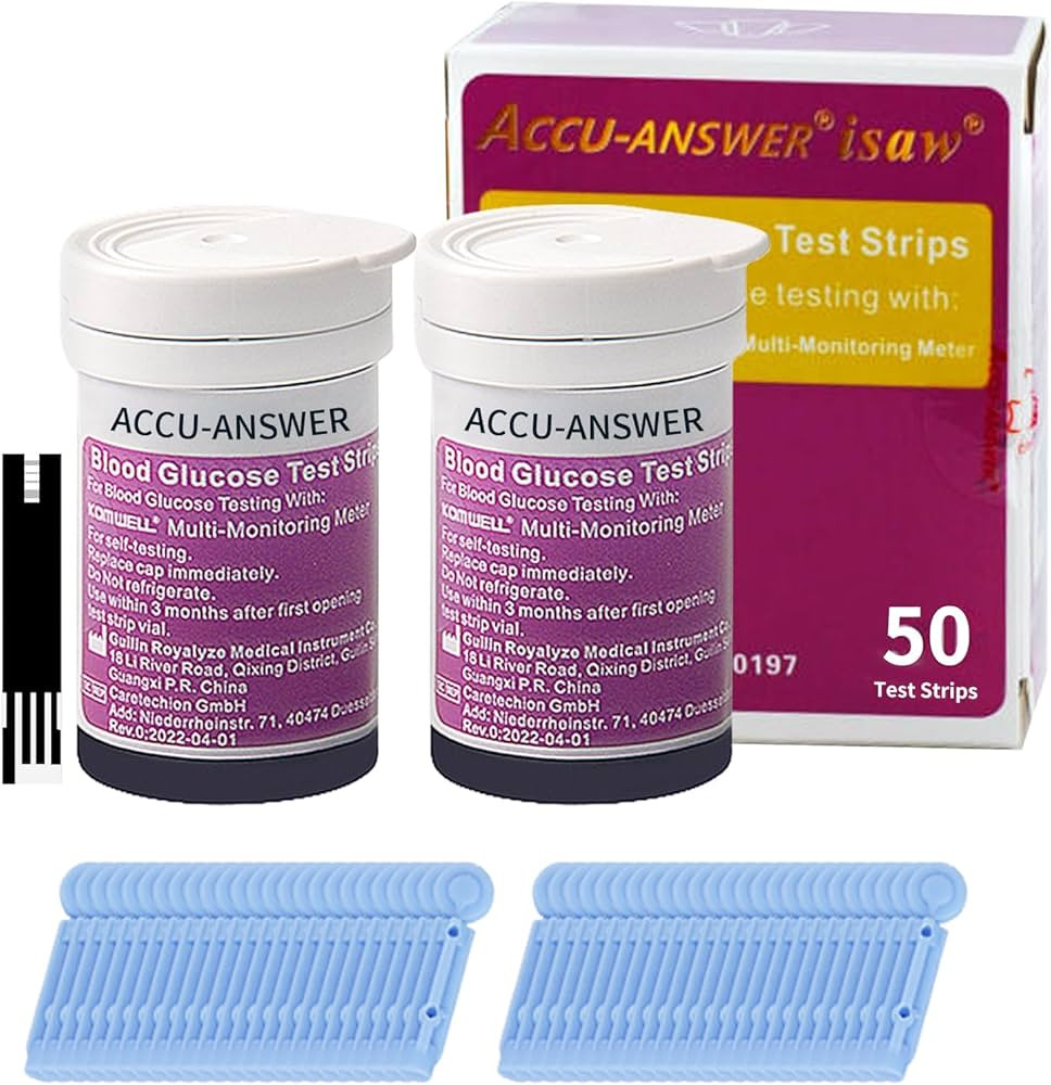Sugar Test Stirps (The Meter is not Included) - 50 Test Strips Total (2 * 25 Test Strips/Box). Ea... | Amazon (US)