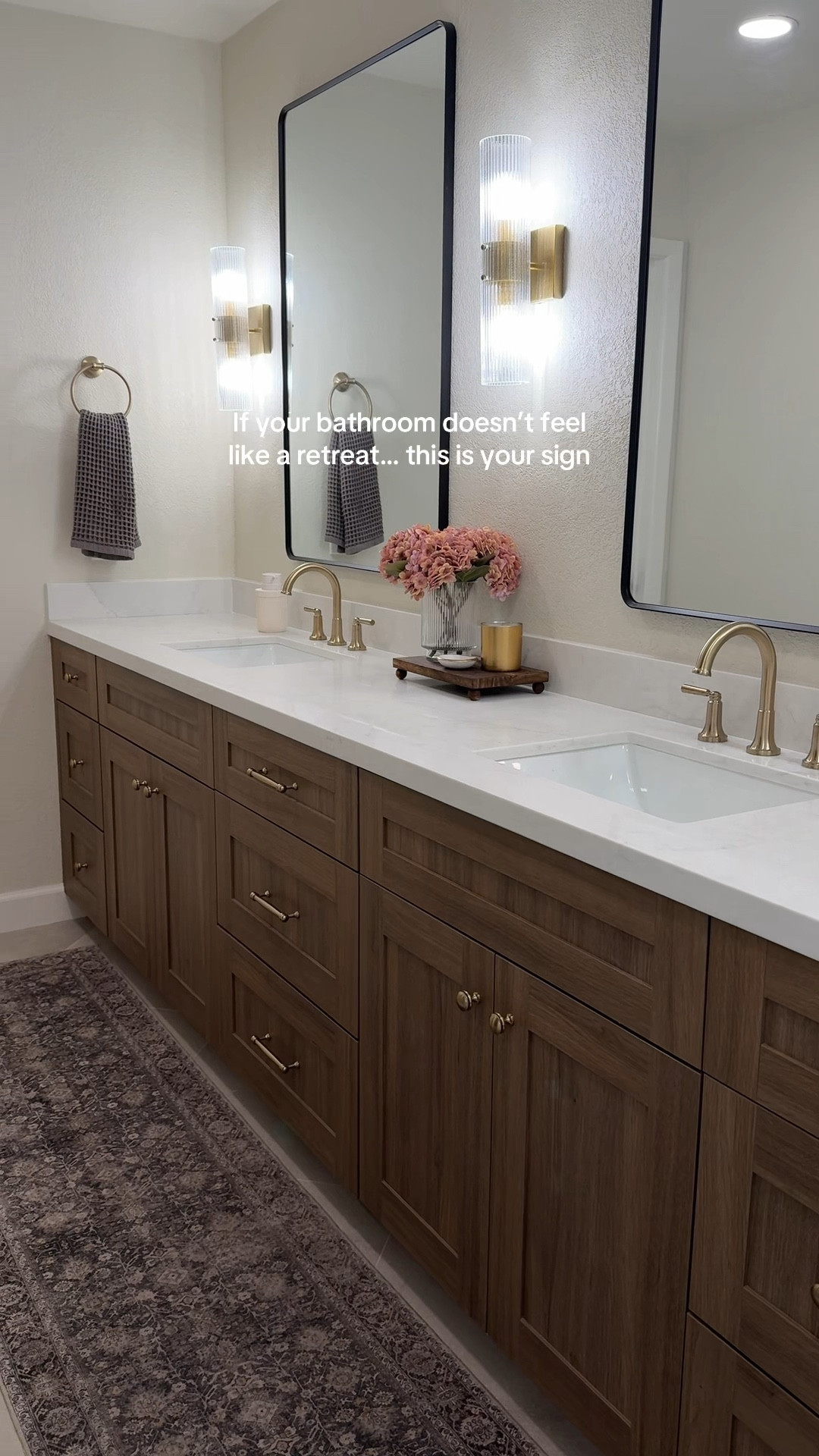 If your bathroom doesn’t feel like a retreat… this is your sign to elevate it. 🛁 I linked everything I used to create a calming, spa-like vibe in our primary bathroom — from the wood bath stool and neutral bath rug to the vintage-style mirror and elegant linen shower curtain. Every piece adds that timeless, elevated look without feeling overdone.
•
•
•
Bathroom decor, bathroom vanity, wood vanity, master bathroom, primary bathroom, how to decorate bathroom, vanity mirror, 
#masterbathroom #bathroomdecor #neutralhome #modernorganic #bathroomstyling #amazonhome #bathroomideas #interiorstyling #bathroominspo #bathroomorganization #spaathome 


#LTKHome #LTKselfcare #LTKmorningroutine