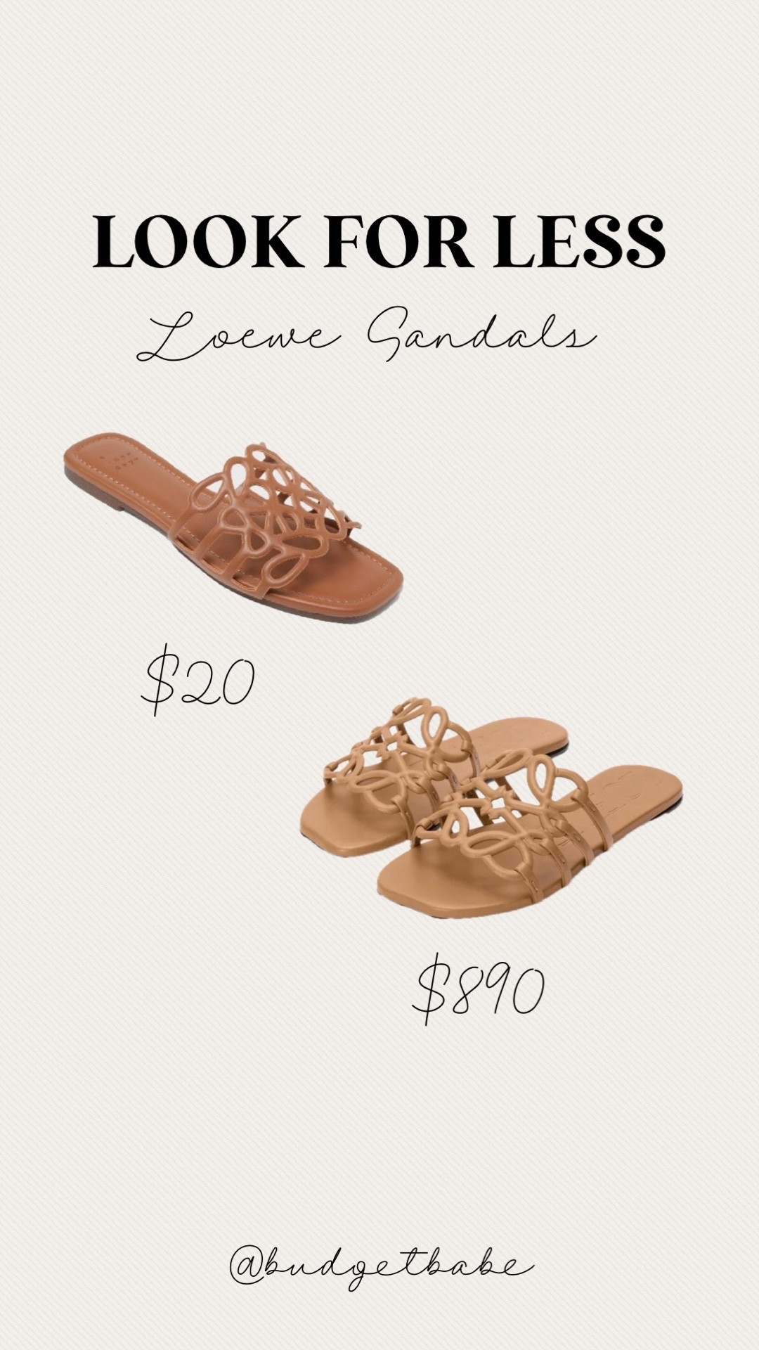 Loewe look for less sandals at Target! Amazon has options too. #lookforless #lookalike