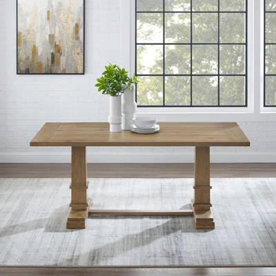 Heymann 8-Person Rectangular Trestle Dining Table | Wayfair North America