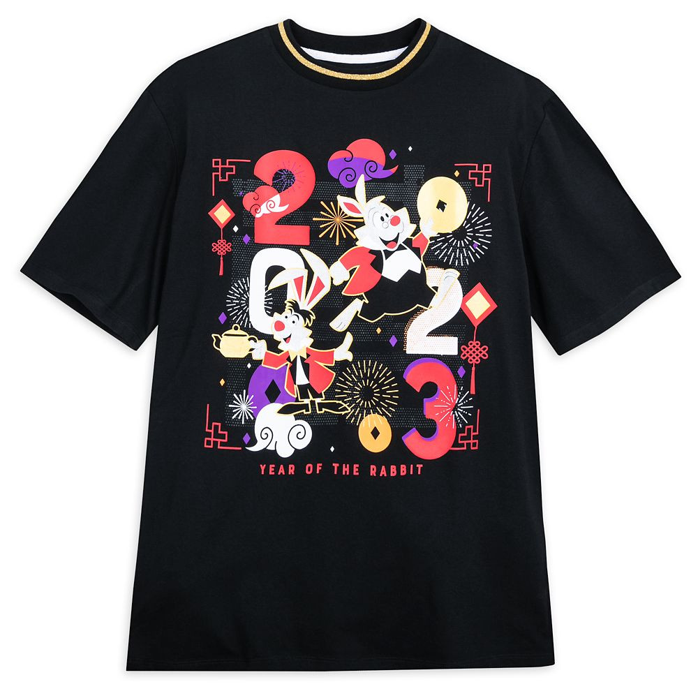 White Rabbit and March Hare T-Shirt for Adults – Year of the Rabbit Lunar New Year 2023 | Disney Store