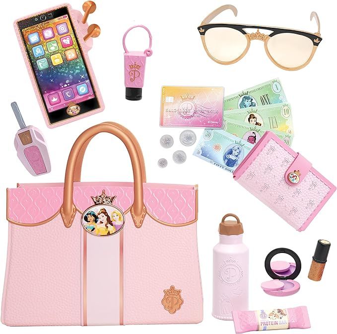 Disney Princess Style Collection Deluxe Tote Bag & Essentials [Amazon Exclusive], Pink | Amazon (US)