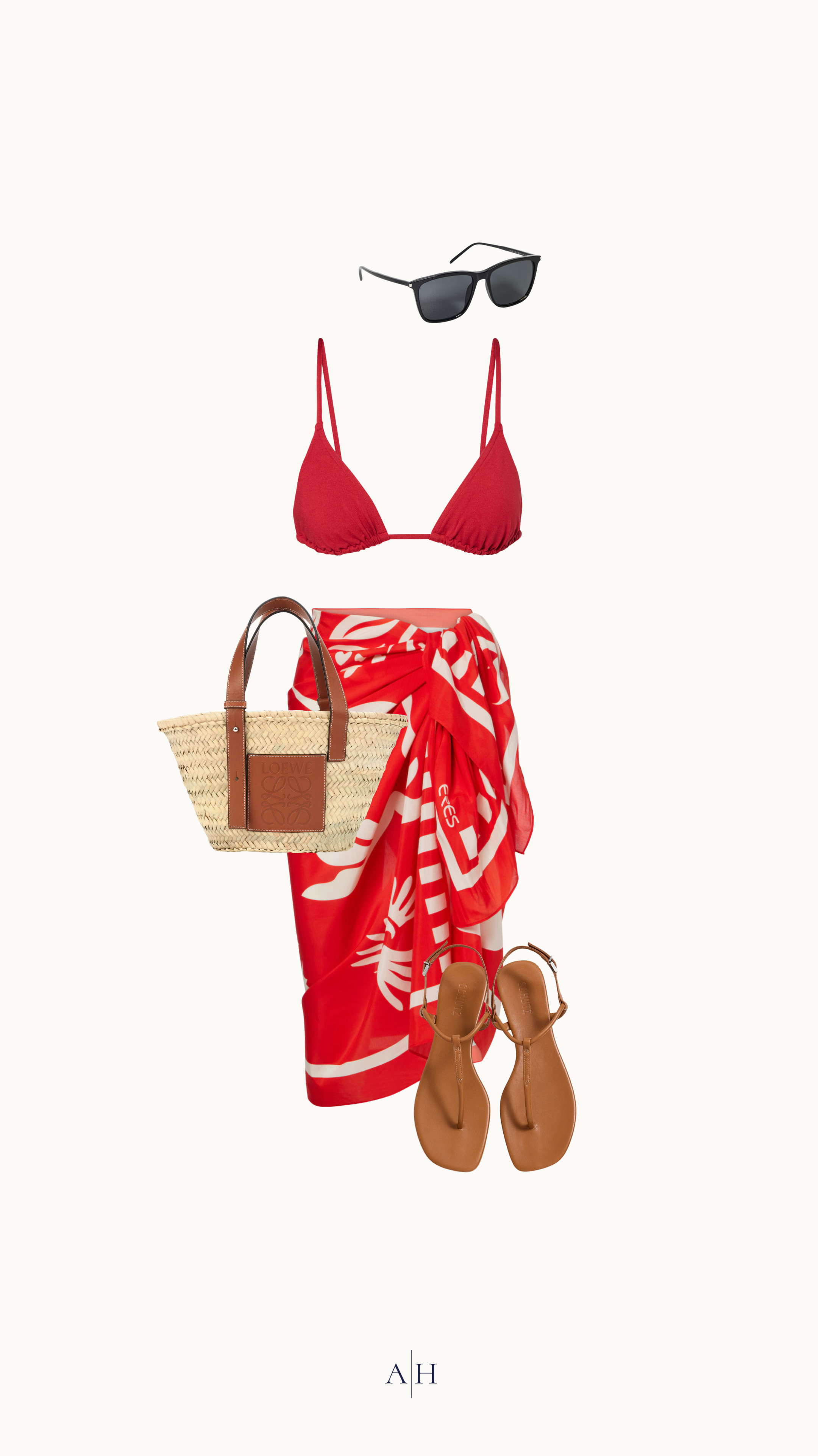 saint laurent sunnies // eres bikini // eres pareo // loewe bag // schutz sandals

 

 #LTKSwim #LTKTravel