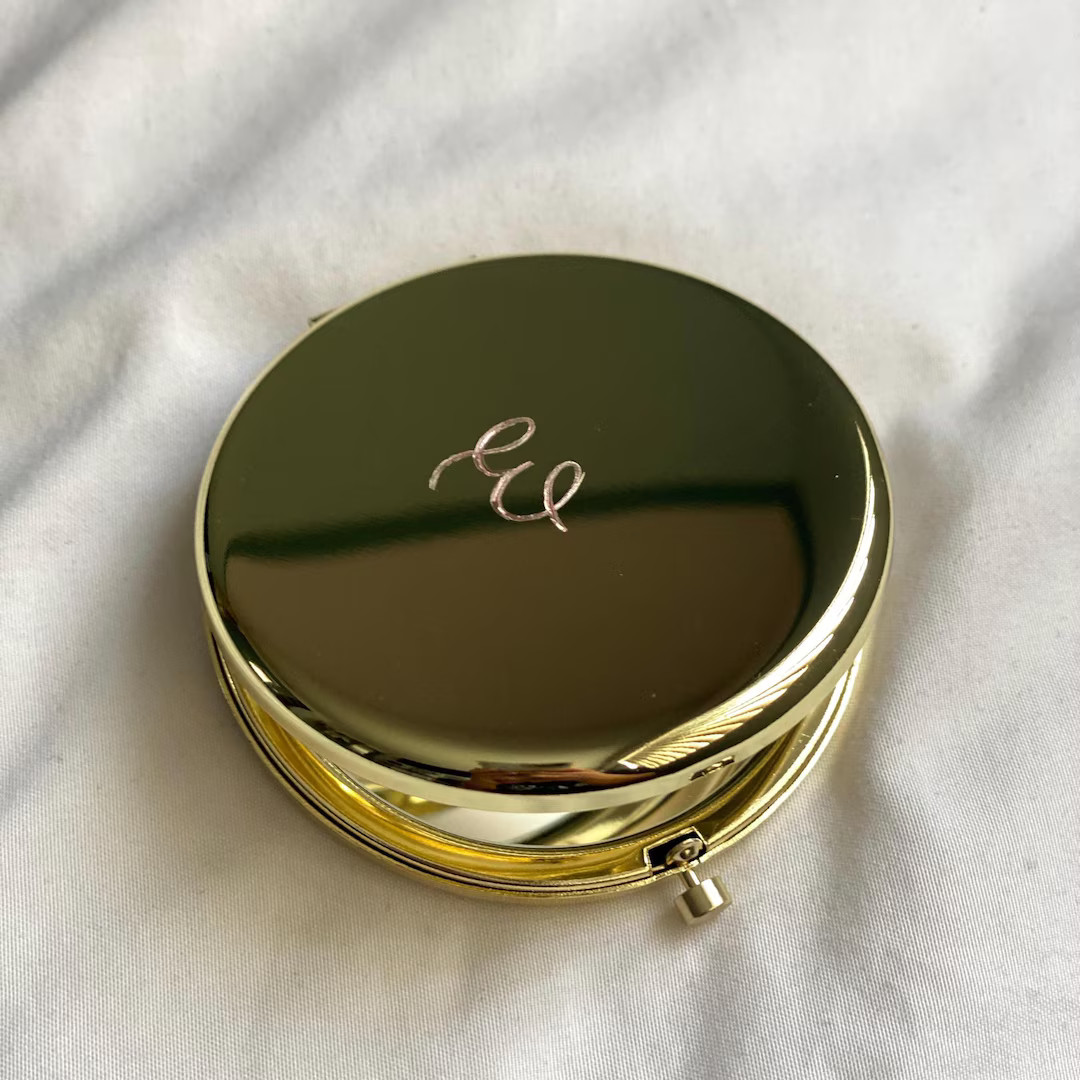 Personalized Hand Engraved Compact Mirror - Etsy | Etsy (US)