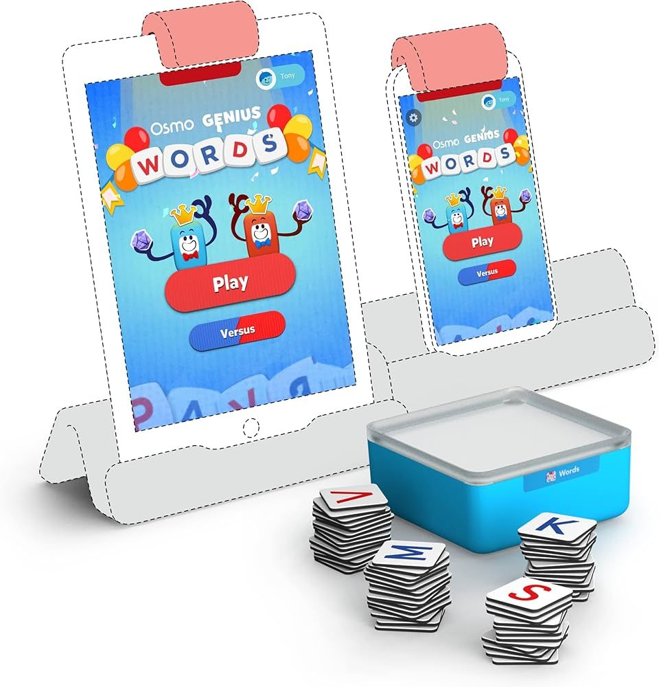 Osmo - Genius Words for iPhone, iPad & Fire Tablet - Ages 6-10 - Interactive Letter Recognition,P... | Amazon (US)