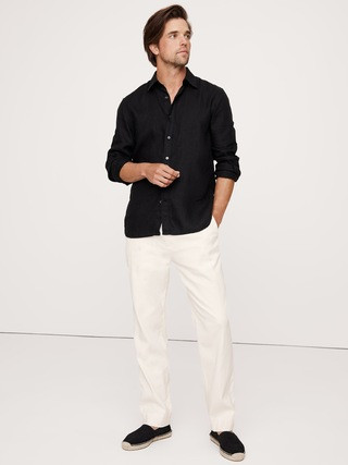 Italian Linen-Cotton Pull-On Pant | Banana Republic (US)