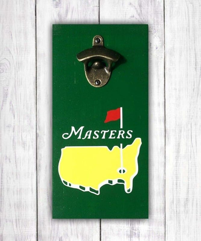 Masters Golf Beer Bottle Opener | Wall Mounted Opener | Masters Bar Sign | Masters Golf Fan Gift ... | Amazon (US)