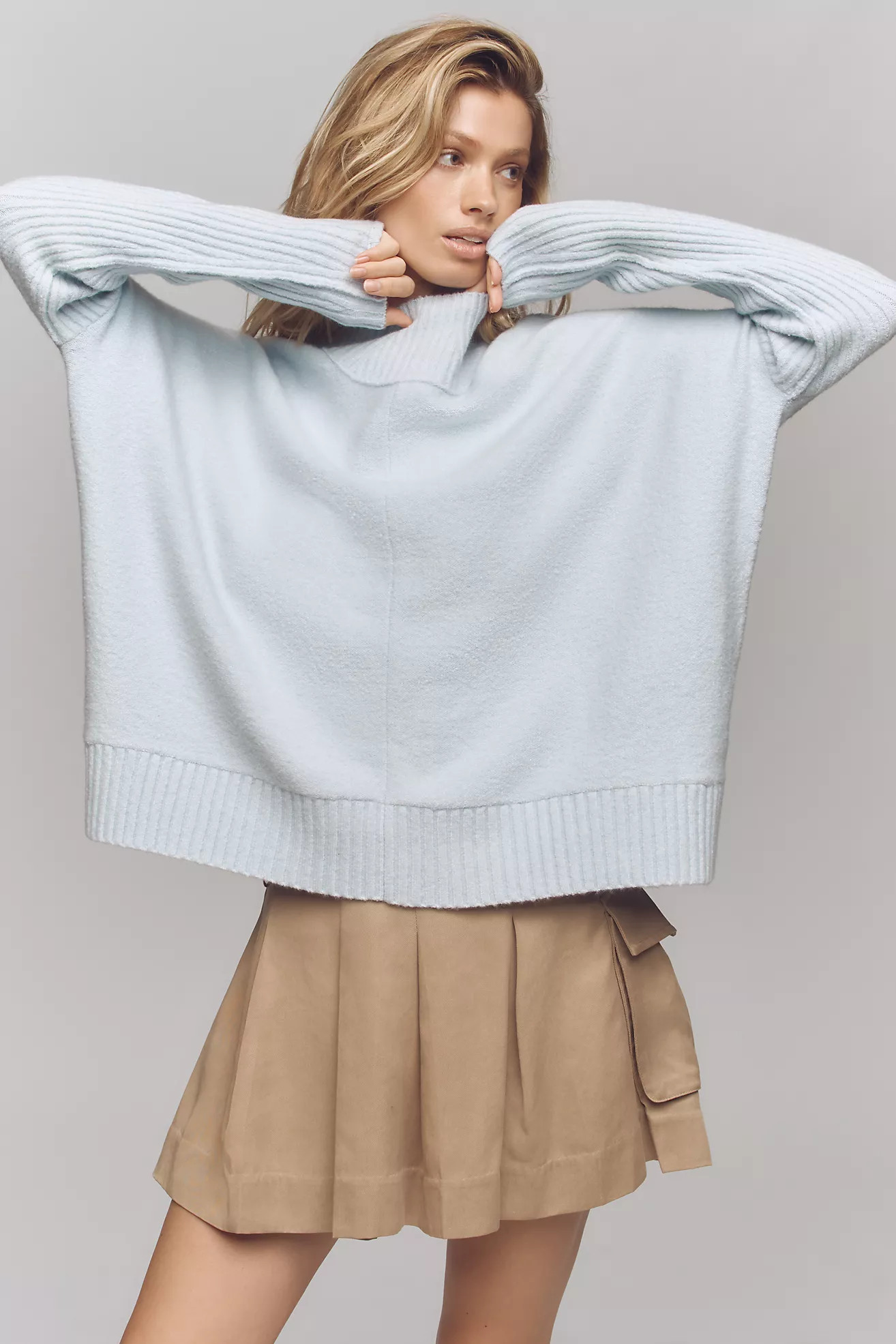 The Gretchen Cozy Mock-Neck Sweater by Maeve | Anthropologie (US)