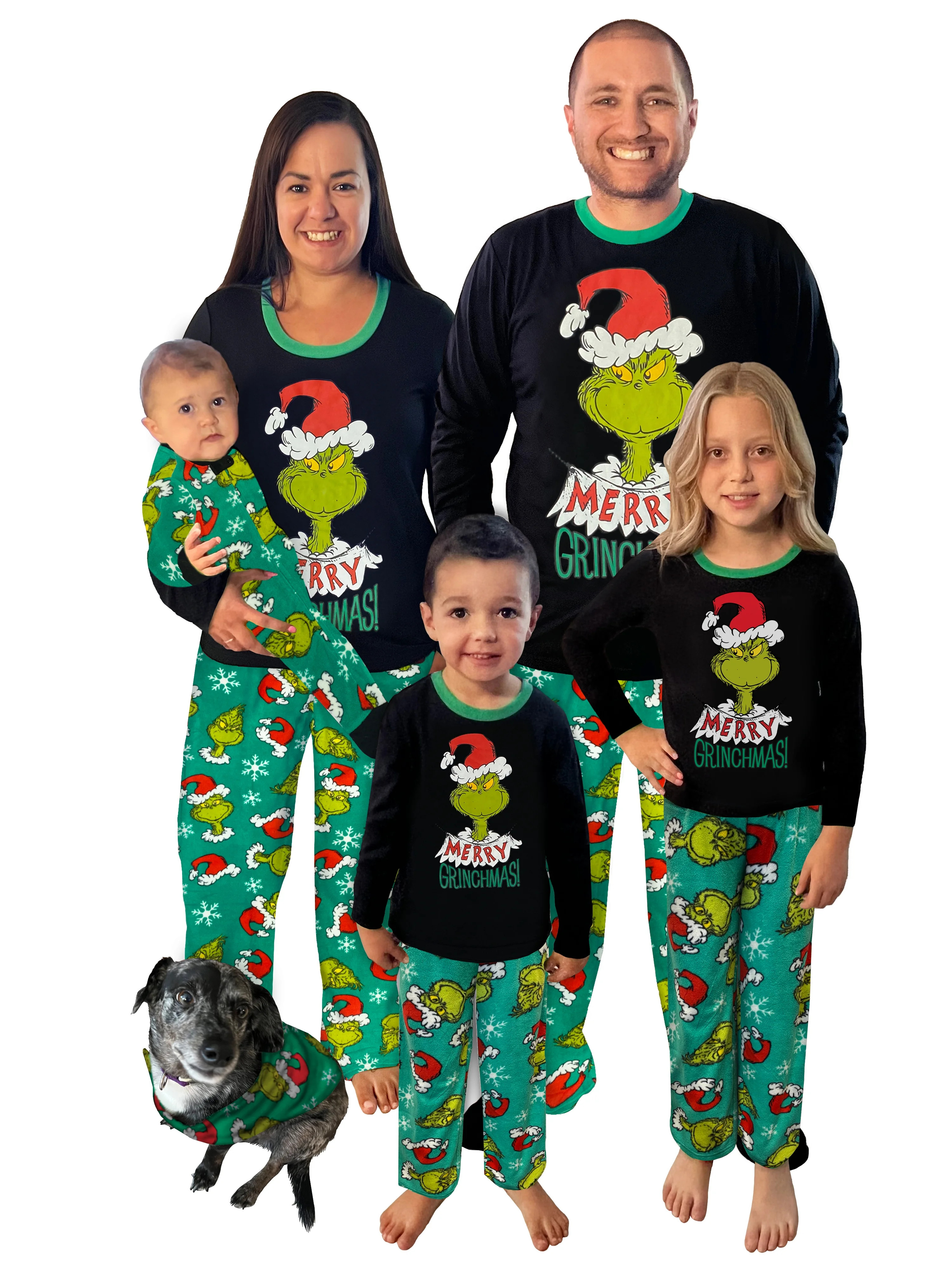 Dr. Seuss Women’s Merry Grinchmas Matching Family Pajama Set, 2-Piece, Sizes S-3X - Walmart.com | Walmart (US)