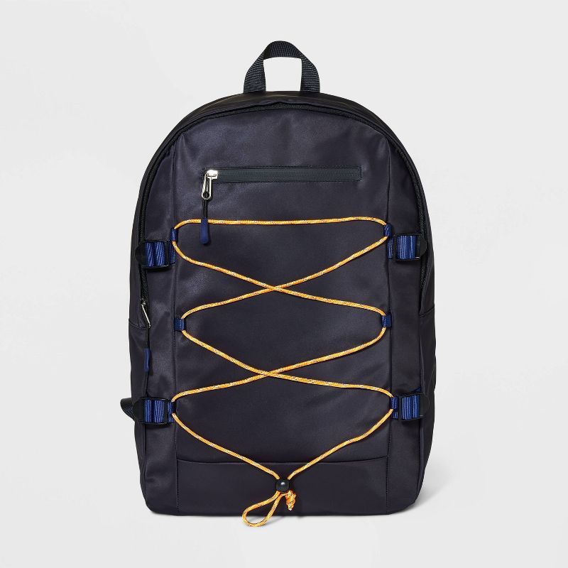 Men's Bungee Cord Backpack with Wet Seal Zip - Original Use™ Navy/Orange | Target