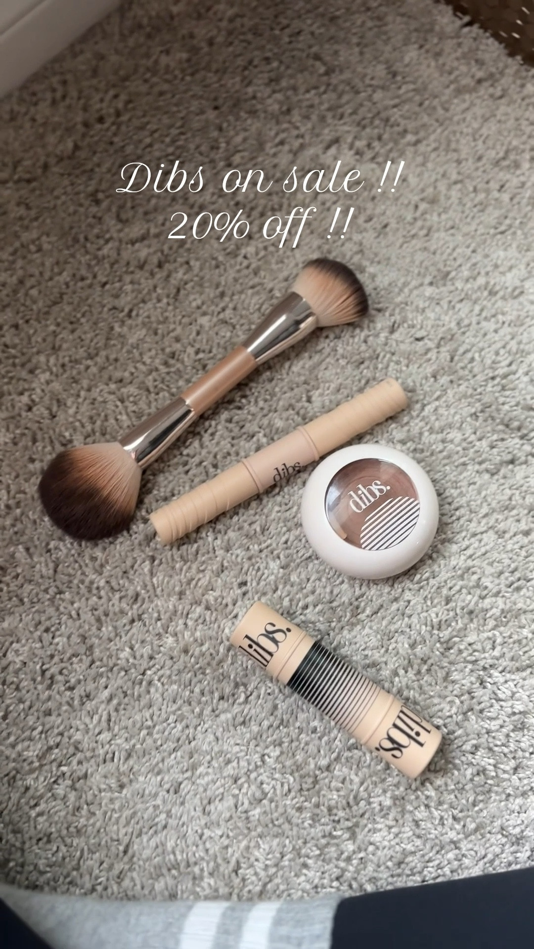 Dibs beauty on sale !!! Copy promo code below !! ⬇️  here are my essential dibs products that I’m literally obsessed with !!!

Duo brush
Duo mascara
Duo stick and baked bronzer duo 

#dibs #ltkfallsale #christinegerace 

#LTKFallSale #LTKBeauty #LTKFindsUnder50