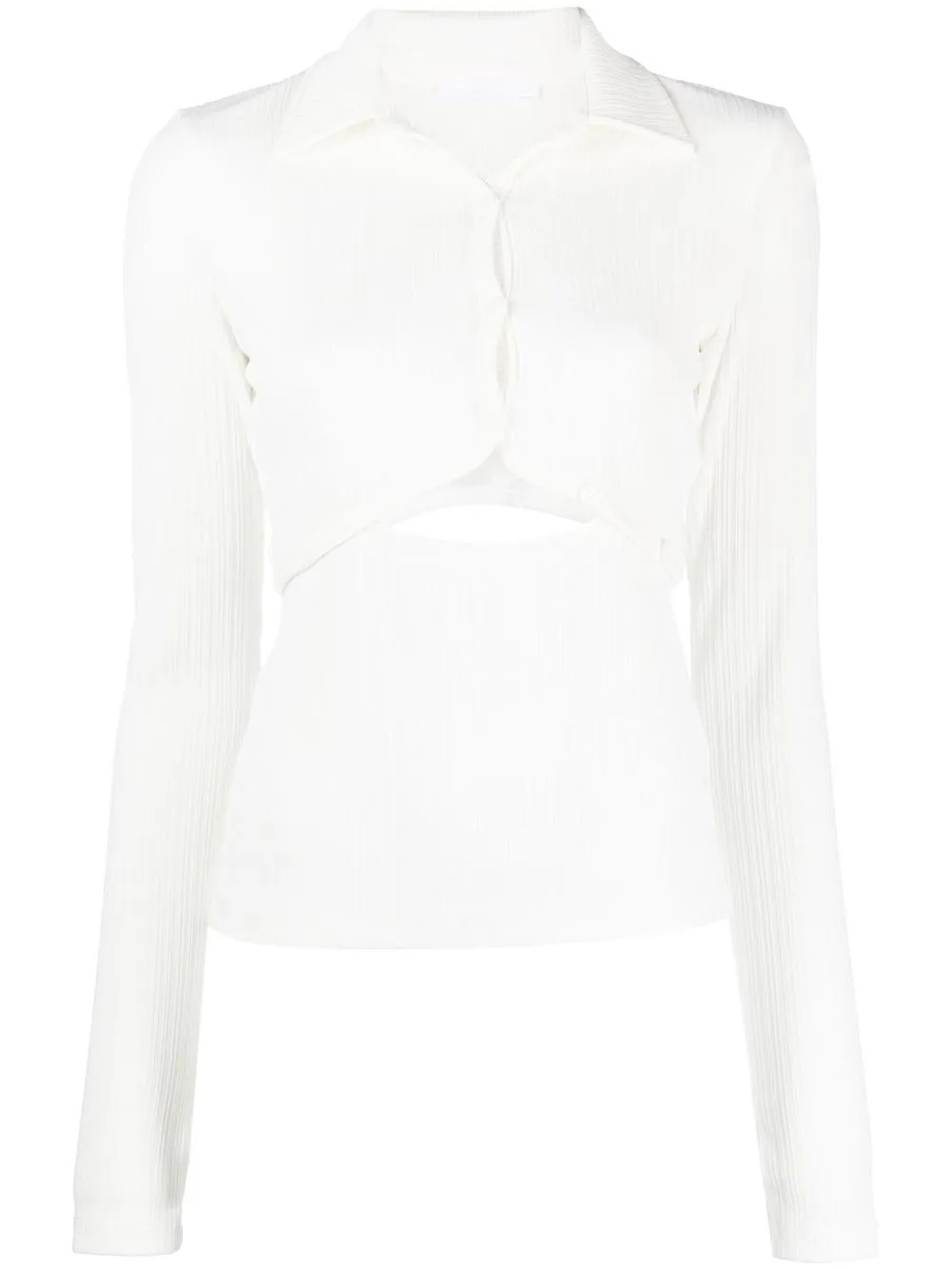 cut-out knitted top | Farfetch Global
