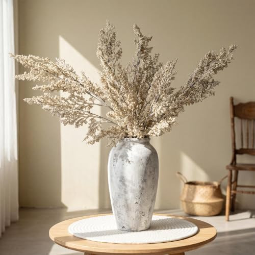 Norme 3 Pack Artificial Fall Flowers Branch 32 Inch Beige Faux Limonium Stems for Large Vase Fill... | Amazon (US)