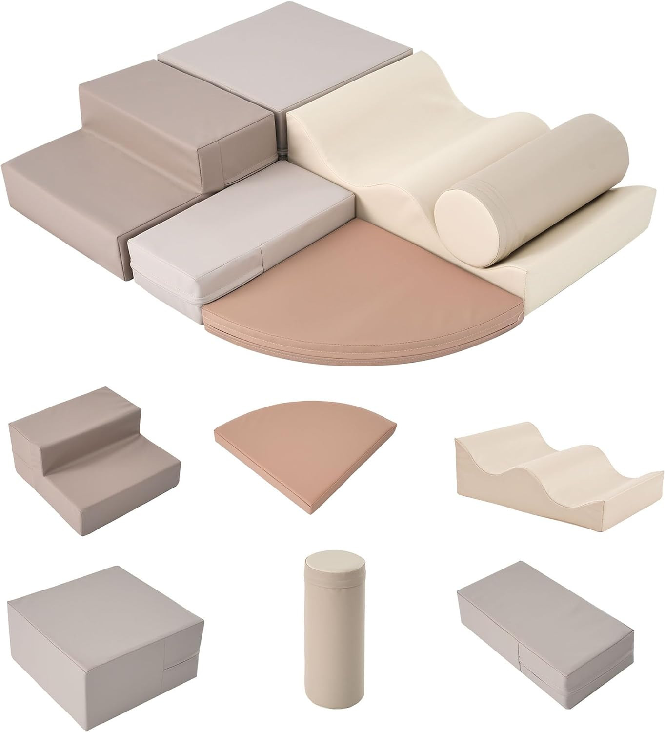 Merax Climbing Toys for Toddlers, Soft Climb and Crawl Playset Indoor Baby Soft Foam Blocks for C... | Amazon (US)