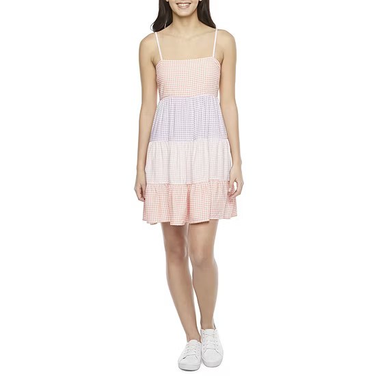 City Triangle Sleeveless Babydoll Dress Juniors | JCPenney
