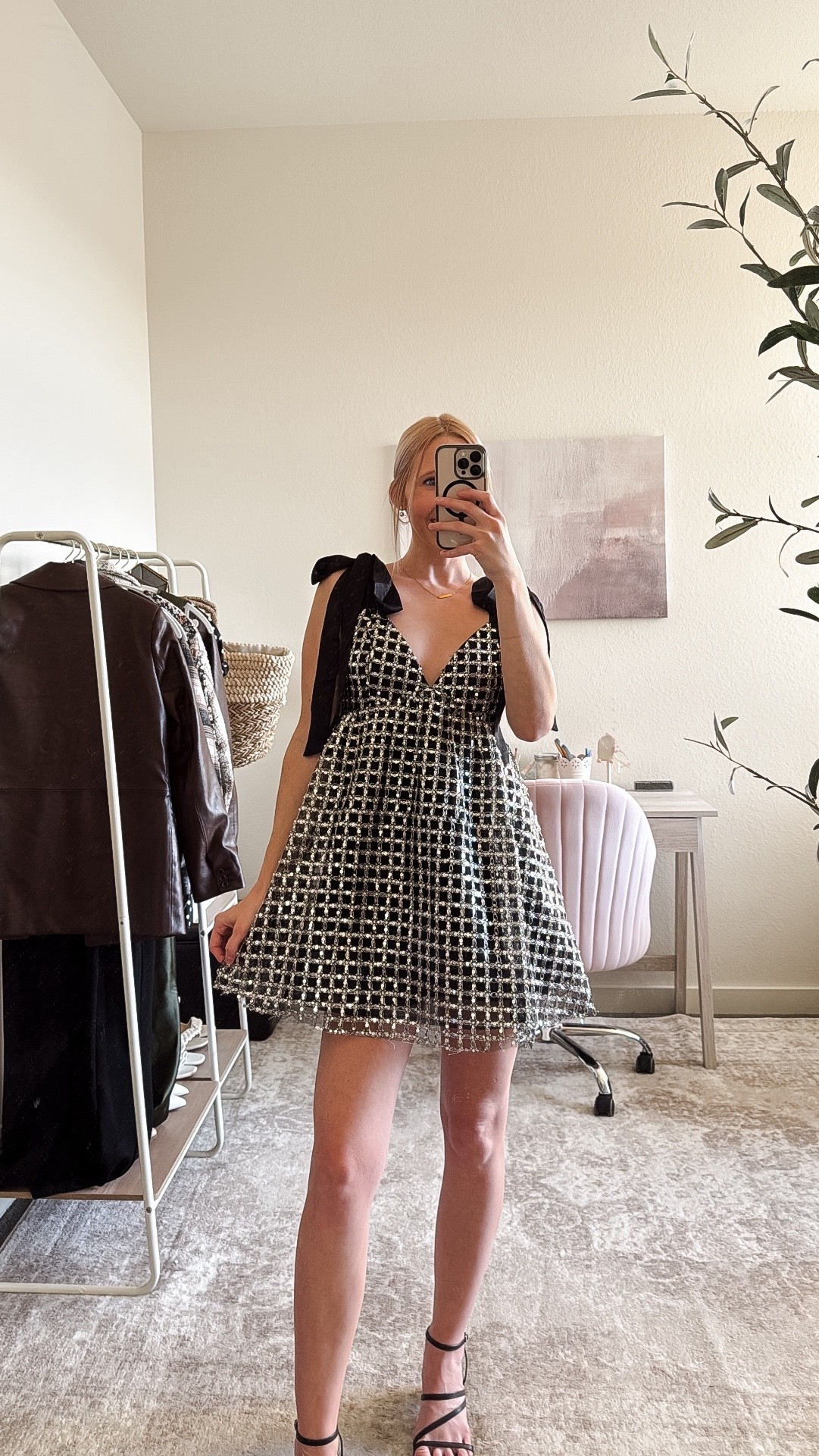 Lulus formal wedding guest dress option and sparkly mini dress 🖤

Black strapless maxi dress with bow - wearing an XS. Thicker material that hugs your body, snug, but so flattering! Size up if you’re in between sizes. Perfect length with heels. Cute to wear as a black tie wedding guest dress.

Sequin mini dress - xs, so fun for a formal event or NYE party! It’s short, so consider wearing tights underneath!

Wedding guest winter, formal wedding guest dress, black wedding guest dress, black tie wedding guest dress, black tie optional wedding guest dress, lulus wedding guest dress, classy wedding guest dress, formal dress, black dress, black maxi dress, formal winter wedding guest dress, formal wedding guest dress winter

#LTKWedding #LTKgrwm #LTKHoliday