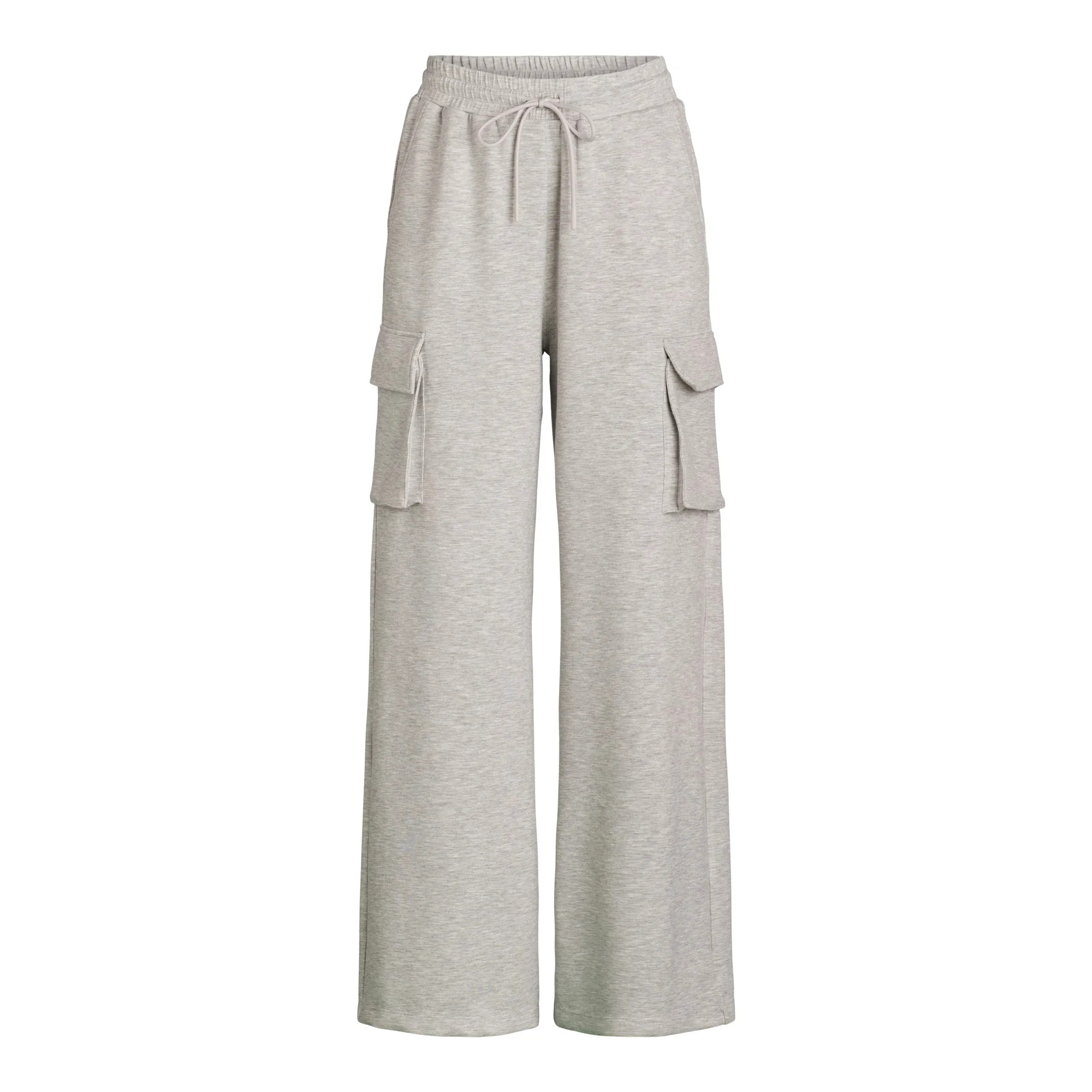 Scoop Women's Ultimate ScubaKnit Wide Leg Cargo Pants, Sizes XS-XXL | Walmart (US)