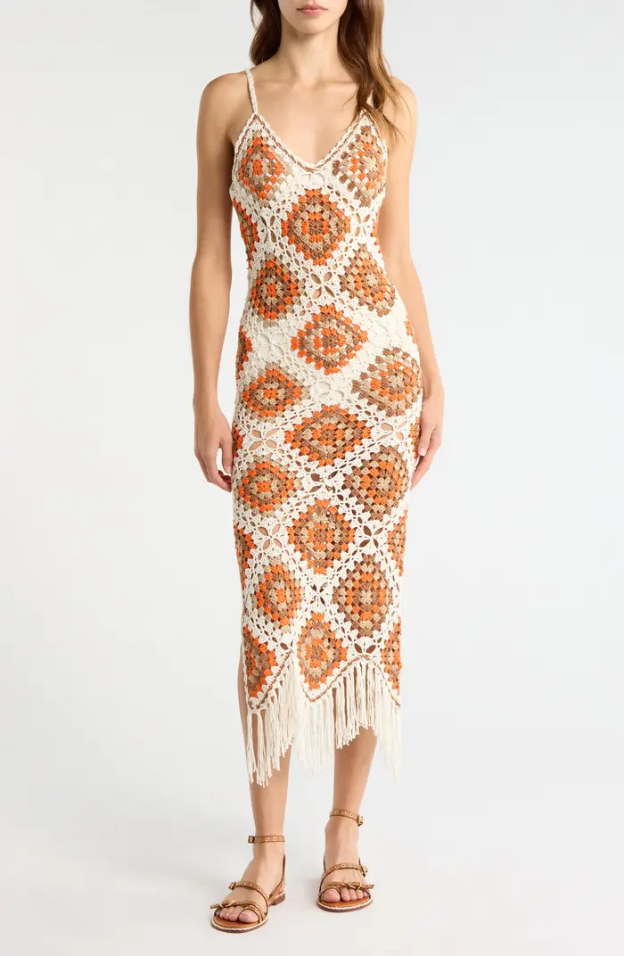 Crochet Maxi Cover-Up Dress | Nordstrom