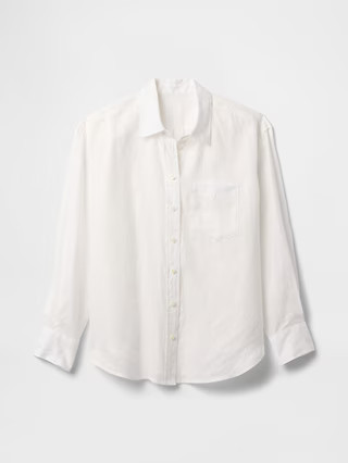 100% Linen Oversized Shirt | Gap (US)
