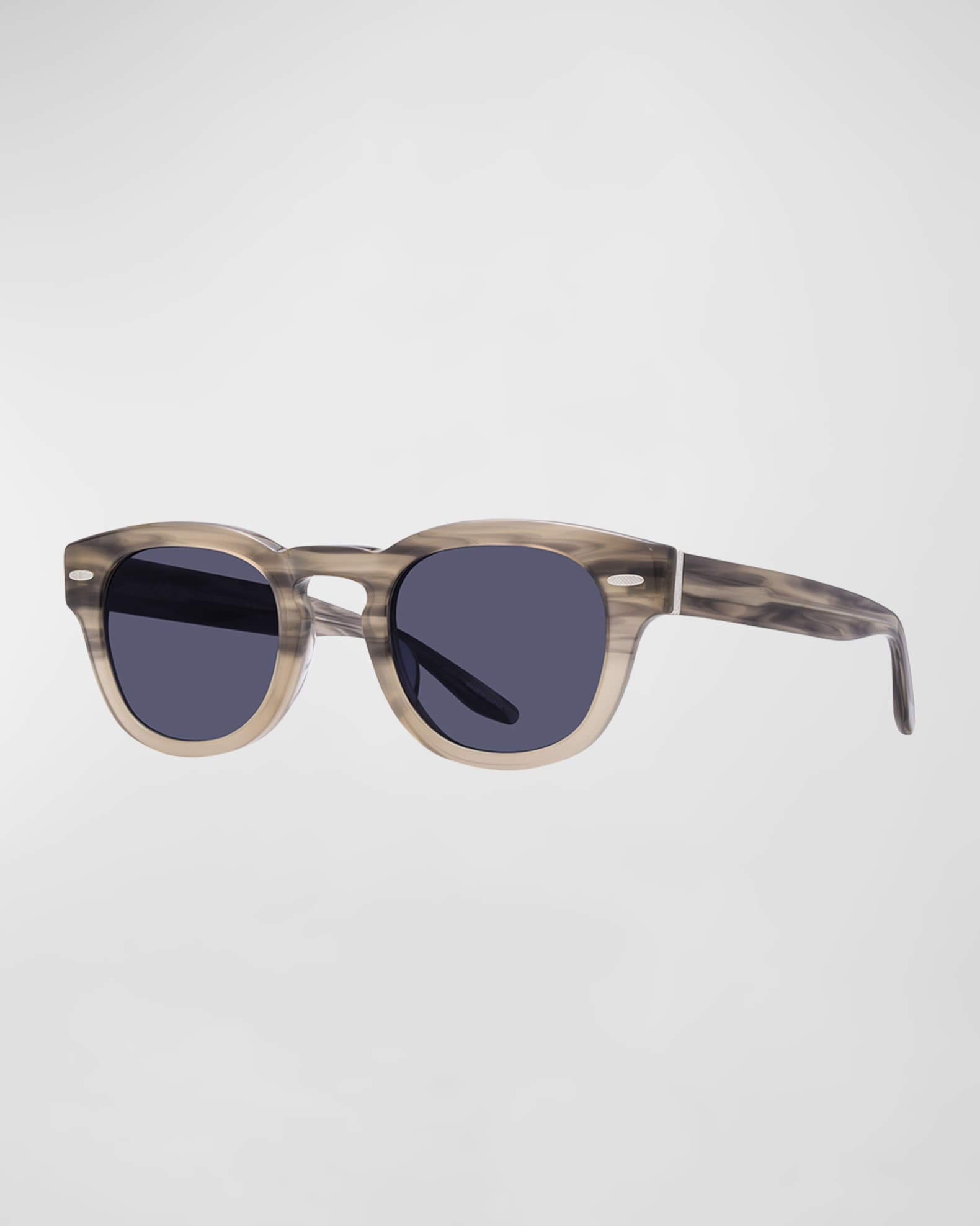 Men's Demarco Keyhole-Bridge Acetate Rectangle Sunglasses | Neiman Marcus