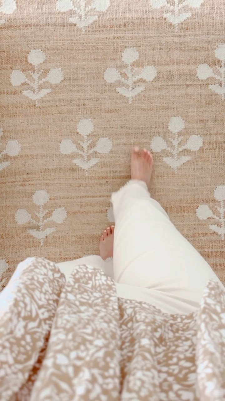 Back in stock! Block print rug at a discounted price, block print rug, kitchen rug, natural rug, coastal rug, home decor,  coastal decor 

#LTKHome