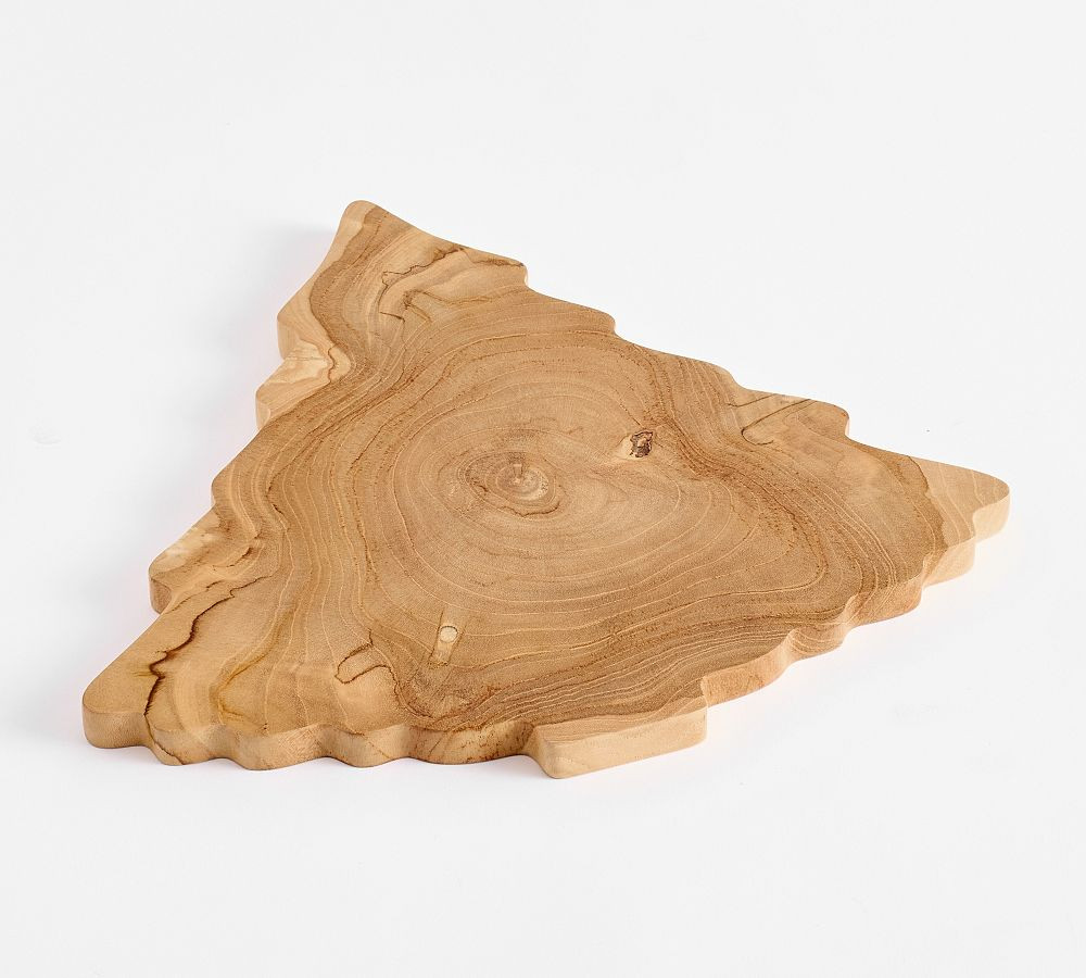 Teak Wood Tree Cheese Board | Pottery Barn (US)