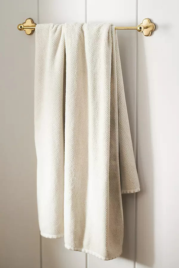 Quinn Clover brass towel bar from Anthropologie