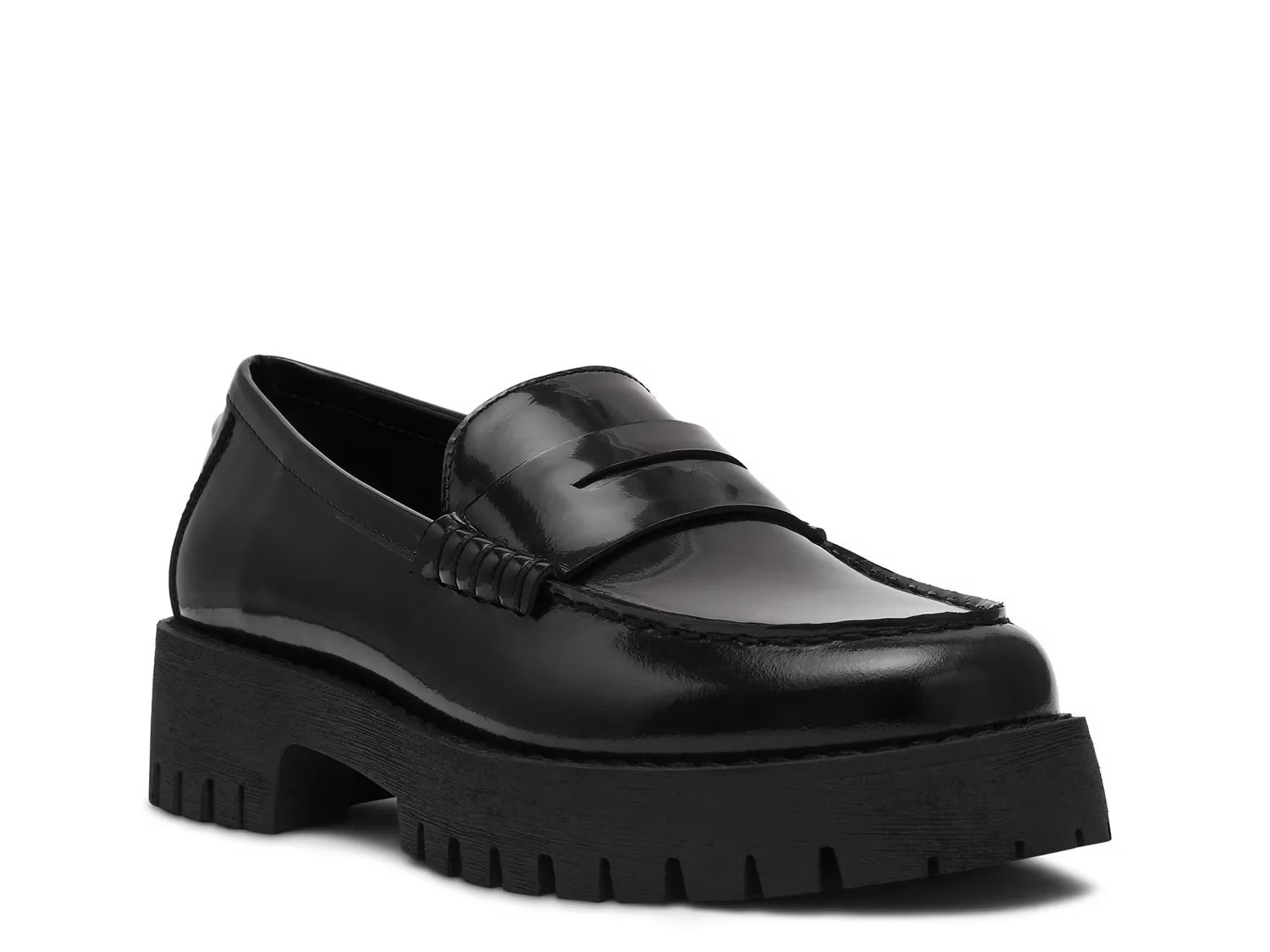 Steve Madden Langsten Platform Loafer | Women's | Black | Size 7.5 | Loafers | Lug | Platform | DSW