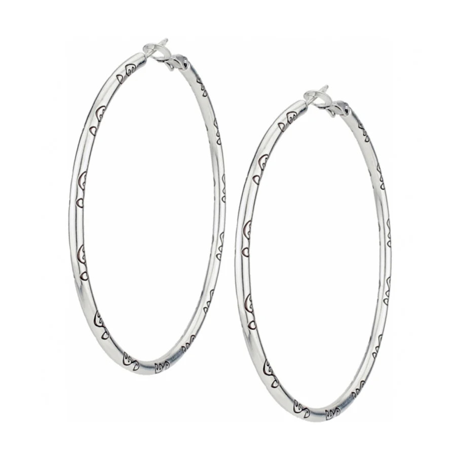 Grande Hoop Charm Earrings | Brighton