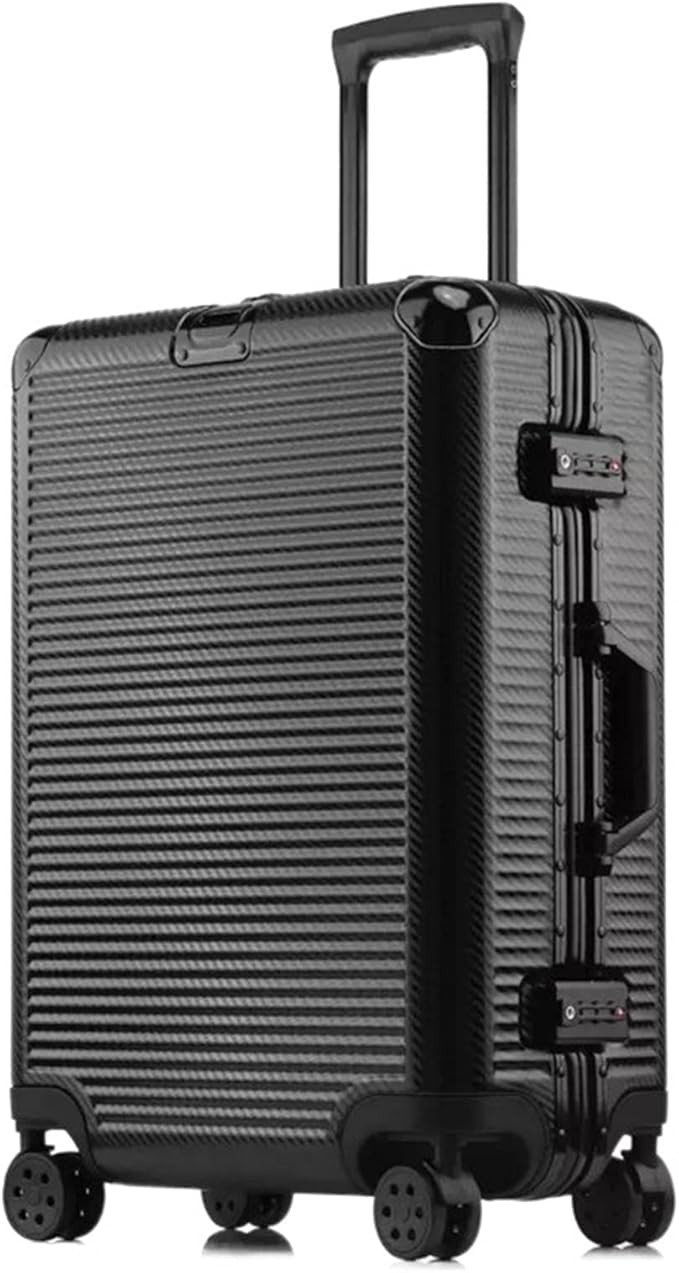 SZYAWssxl Hard Case Luggage Aluminum Frame Rolling Luggage Spinner Men Trolley Travel Suitcase Wo... | Amazon (US)