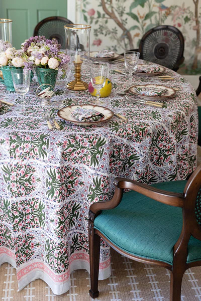 Mughal Jardin Tablecloth (Round & Rectangular) | Julia Amory