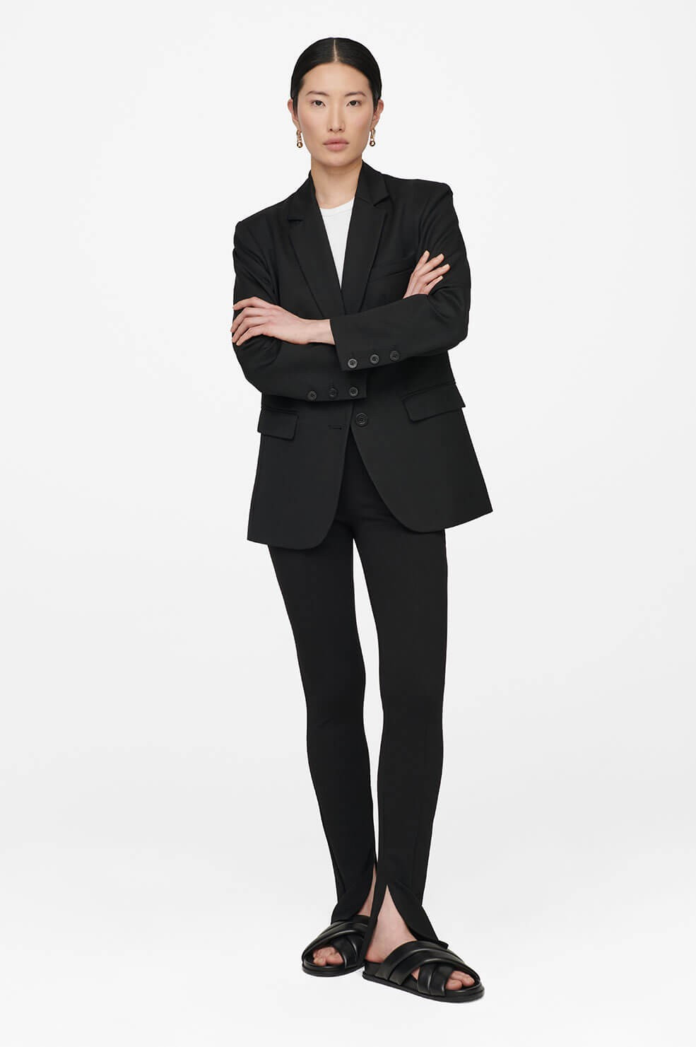 ANINE BING Max Pant in Black | Anine Bing