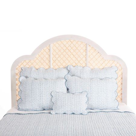 Amanda Lindroth closing sale, including bedding. This quilt is made with soft 100% cotton voile and finished with pretty scalloped edges trimmed in matching solid color. Lovely year-round weight with light, breathable cotton fill. 

#LTKstyletip #LTKhome #LTKsalealert