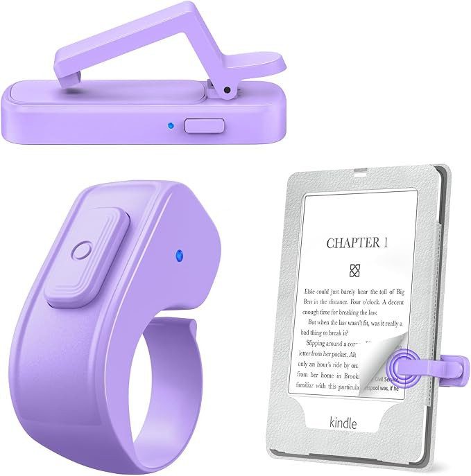 Page Turner Ring for Kindle,Remote Control for iPhone iPad Android Tablets E-Readers,Clicker Page... | Amazon (US)