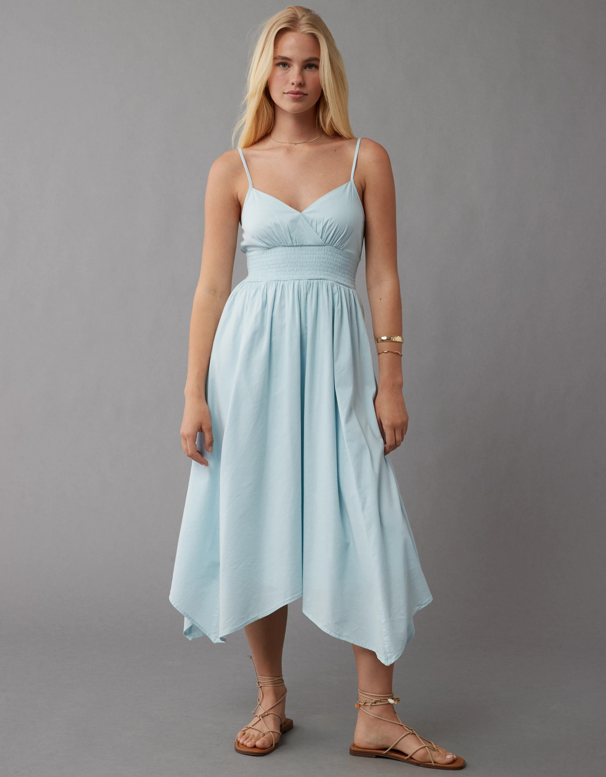 AE Handkerchief Hem Midi Dress | American Eagle Outfitters (US & CA)