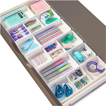 STORi Remix 6 Piece Drawer Organizer Set | Cloud White | Makeup & Vanity Storage Bins & Office De... | Amazon (US)