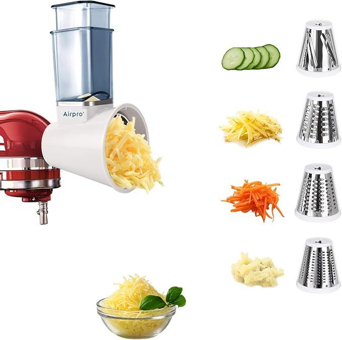 Slicer Shredder Attachment for Kitchenaid Stand Mixer, Salad Machine with Vegetable Slicer, Salad... | Amazon (US)