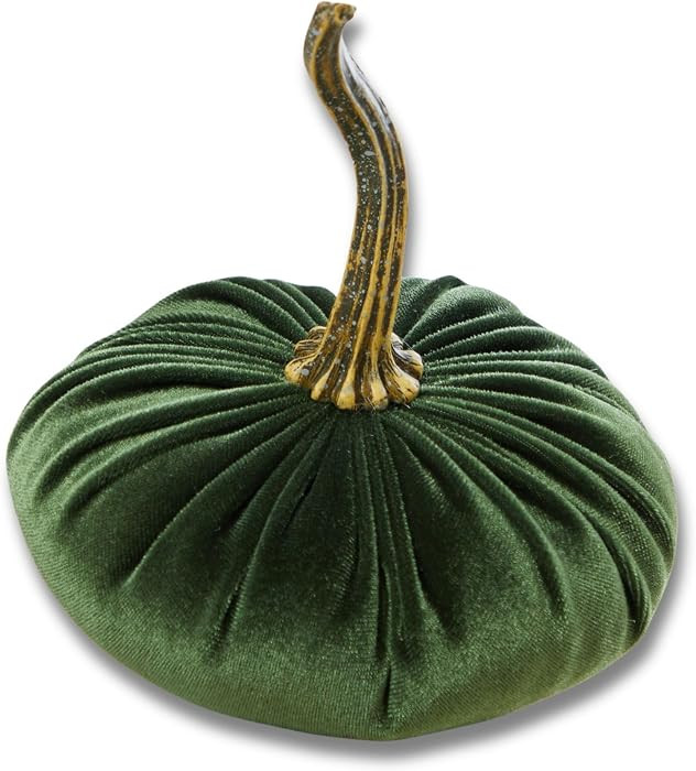 Your Heart's Content Olive Small Velvet Pumpkin (Olive) | Amazon (US)