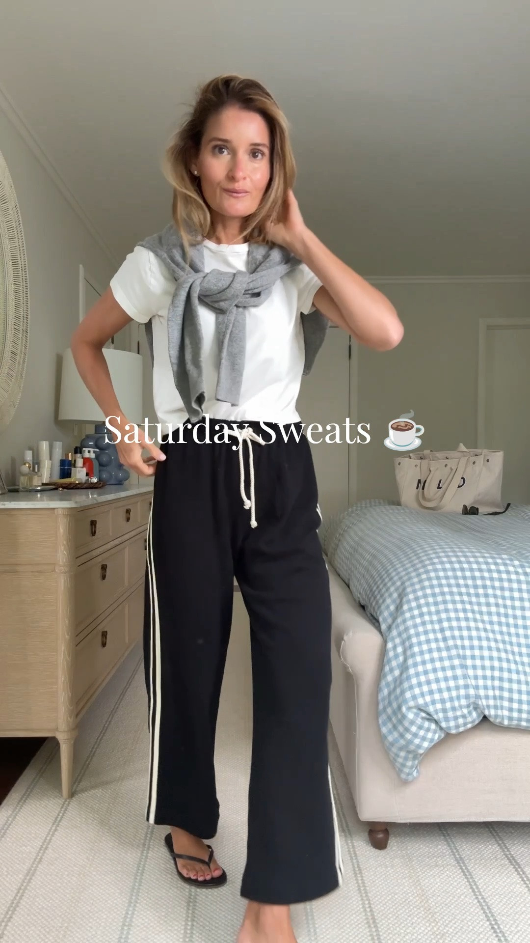 Tee: wearing a size small
sweats: wearing a small
Sweater: sized up 1 to a medium

#LTKdayinmylife #LTKgrwm #LTKootd