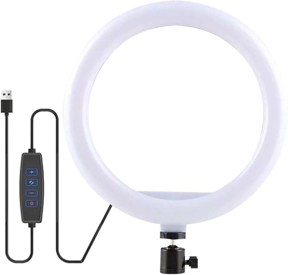 Nayubo Selfie Ring Light with 3 Light Modes and 10 Brightness Levels USB Powered Mini LED Fill Li... | Amazon (CA)