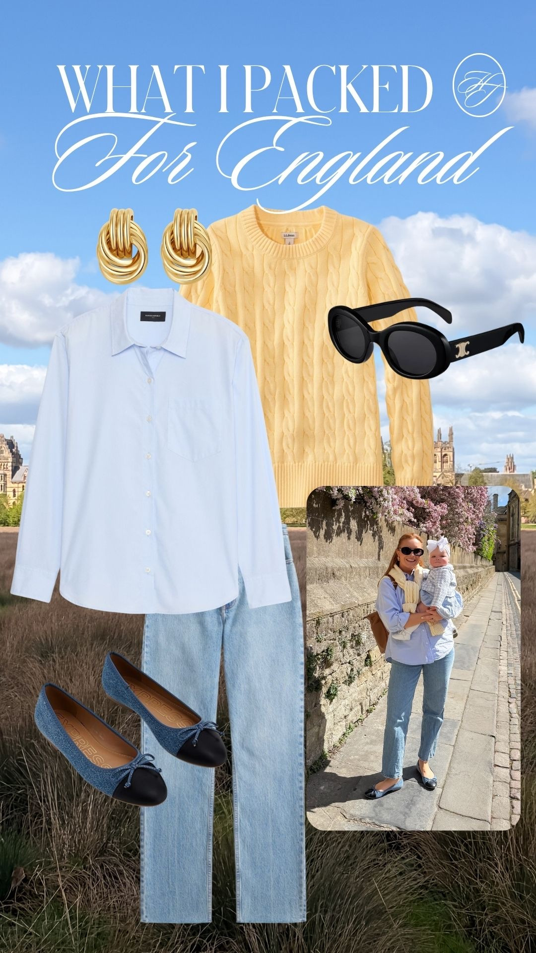 Spring in England outfit idea 🇬🇧
Light layers + classic staples = the easiest travel formula. A button down, soft knit, and straight leg denim you can wear on repeat (with comfy flats for all the walking).

Perfect for: casual days, sightseeing, coffee runs

Everything is linked on this LTK post 🤍

#springoutfits #traveloutfit #englandstyle #casualchic #momstyle #workwearcasual #capsulewardrobe #denimoutfit

#LTKmomlife #LTKootd #LTKTravel