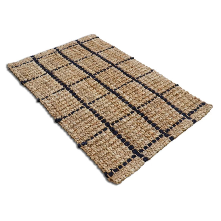 Better Homes & Gardens Jute Windowpane Doormat, Brown, 20 in x 30 in | Walmart (US)
