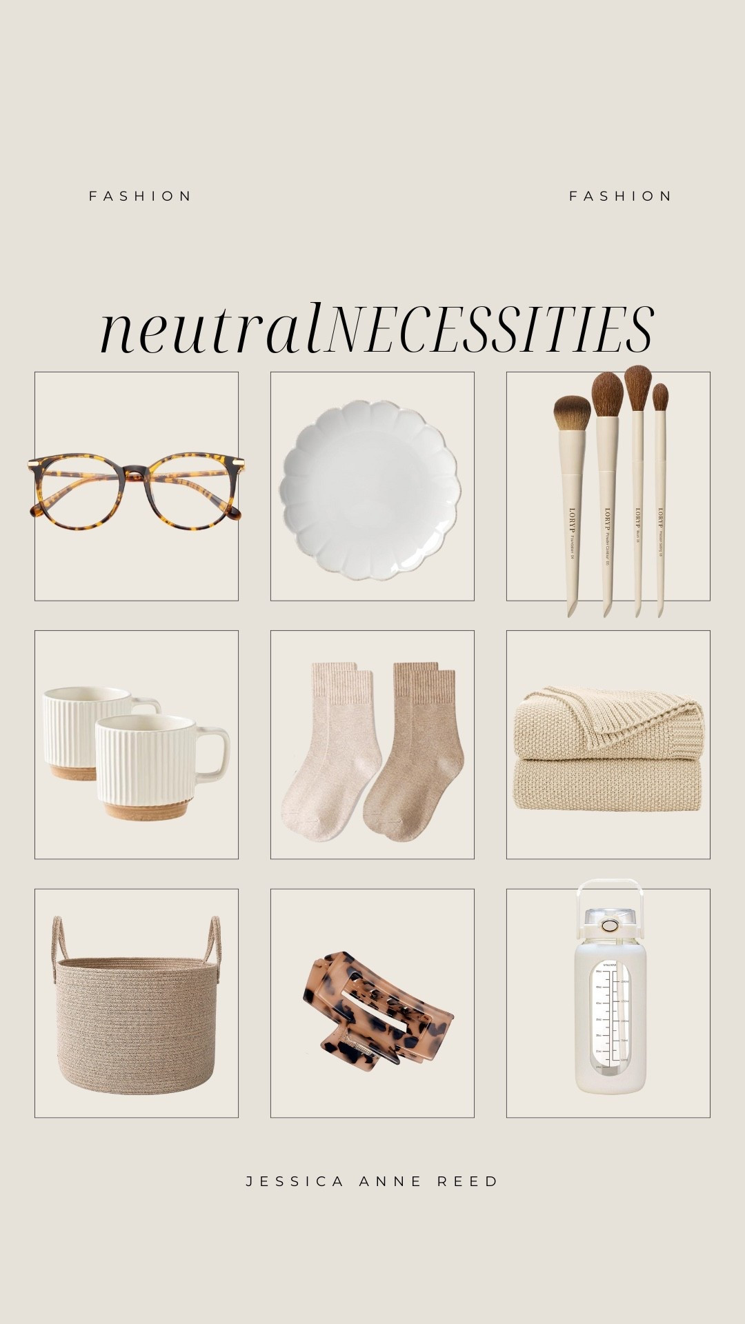 Neutral Necessities! Sunglasses, plate, makeup brushes, mugs, socks, blanket, storage, hair clip, water bottle

#LTKdayinmylife #LTKGiftGuide #LTKHoliday