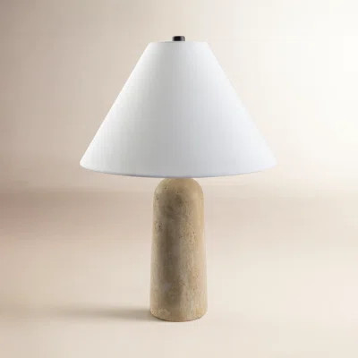 Astere Travertine Table Lamp | Joss & Main
