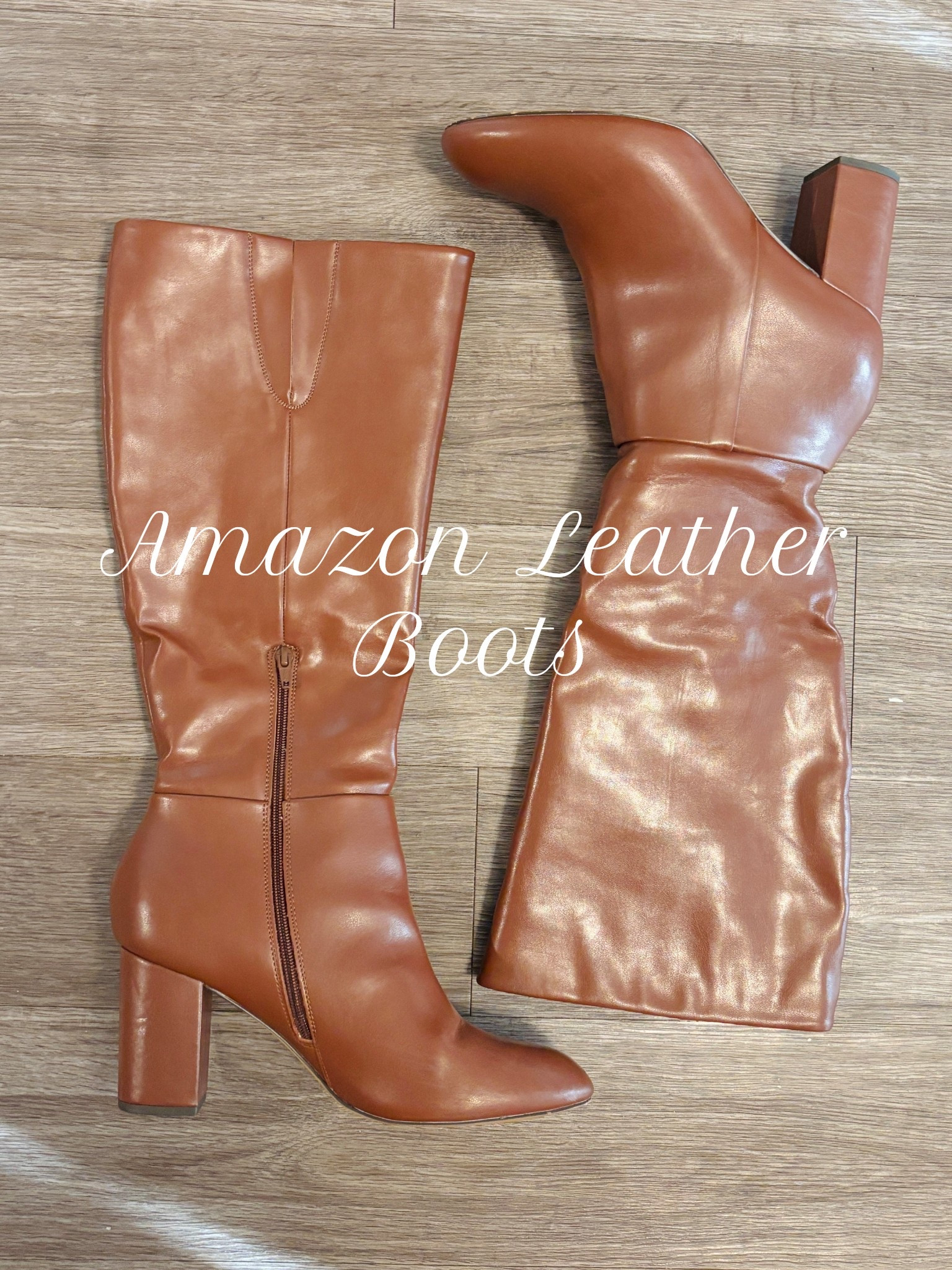 Amazon Leather Boots 👢 

#LTKSeasonal #LTKFindsUnder100 #LTKStyleTip