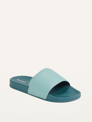 Gender-Neutral Faux-Leather Pool Slide Sandals for Kids | Old Navy (US)