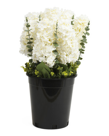 25in Outdoor Safe Faux Hydrangea Drop In Arrangement | TJ Maxx